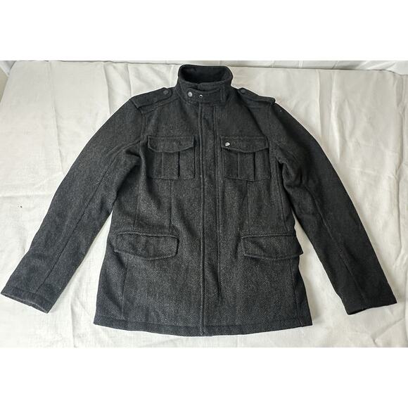 Ben Sherman Military Utility Wool Blend Jacket - Size Small - Picture 1 of 10